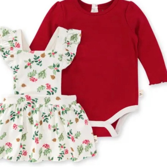 Burt's Bees Other - Burt’s Bee Nature Holiday Organic Dress & Bodysuit